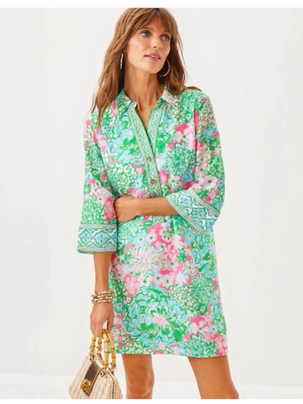 Lilly Pulitzer Daphne Plumes in Bloom Tunic